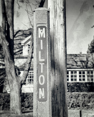 Milton Milt Name Street Sign