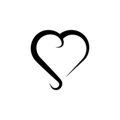 heart hand drawn icon. Element of Valentine's Day icon for mobile concept and web apps. Detailed heart hand drawn icon can be used for web and mobile