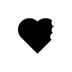 heart flat icon. Element of Valentine's Day icon for mobile concept and web apps. Detailed heart flat icon can be used for web and mobile