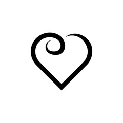 heart hand drawn icon. Element of Valentine's Day icon for mobile concept and web apps. Detailed heart hand drawn icon can be used for web and mobile