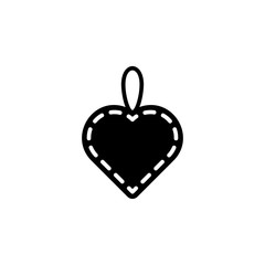 heart flat icon. Element of Valentine's Day icon for mobile concept and web apps. Detailed heart flat icon can be used for web and mobile