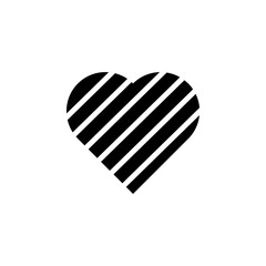heart flat icon. Element of Valentine's Day icon for mobile concept and web apps. Detailed heart flat icon can be used for web and mobile
