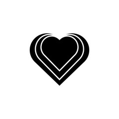 heart flat icon. Element of Valentine's Day icon for mobile concept and web apps. Detailed heart flat icon can be used for web and mobile