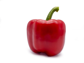 red sweet bell pepper or capsicum. ( clipping path)