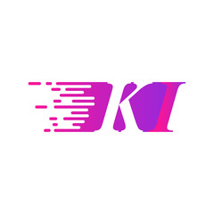 initial letter logo moves fast