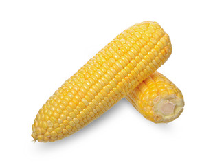 Corn isolated on white background. with clipping paths.