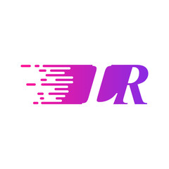 initial letter logo moves fast