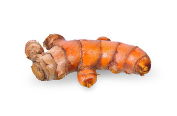 Turmeric isolated on white backgroun. clipping path.