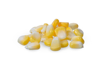 Corn isolated on white background. with clipping paths.