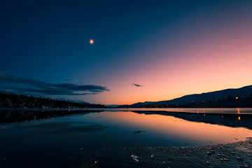 Fototapeta na wymiar Evening at James Chabot Provincial Park, Invermere, British Columbia, Canada