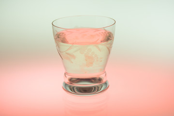 A glass of aloe vera juice
