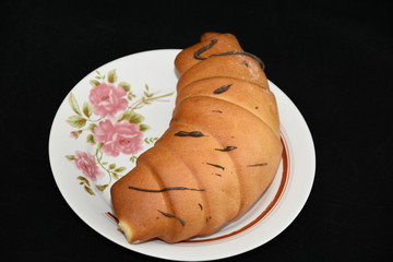 Breakfast -   croissant with Chocolate 
