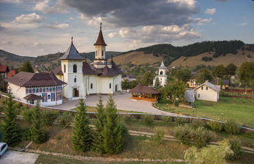Fototapeta na wymiar Romania, Humor Monastery,2017,view from tower
