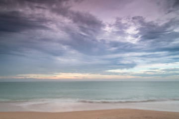 Long exposure of sea and sky in Khao Lak