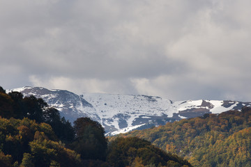 mountains ,near  Lake of Siriu and the Teherau Rocks Viaduct, Buzau.2017