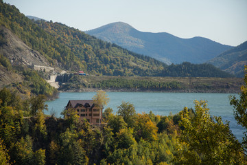 The Lake of Siriu and the Teherau Rocks Viaduct, Buzau.2017