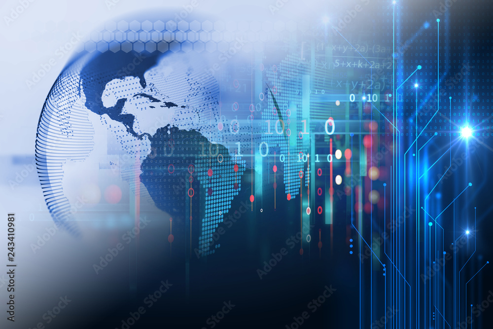 Aufkleber Programming code abstract technology background of software developer and  Computer script