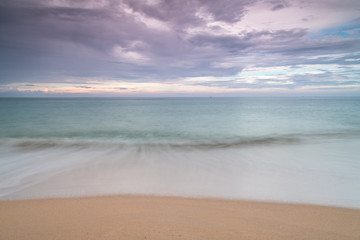 Long exposure of sea and sky in Khao Lak