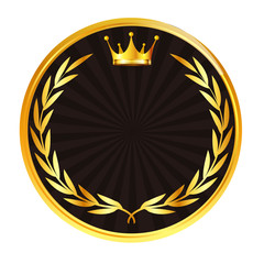 王冠　メダル　ローレル　アイコン