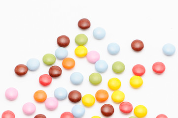 カラフルなチョコ