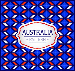 Australia Pattern, Background Texture and emblem with the colors of the flag of Australia