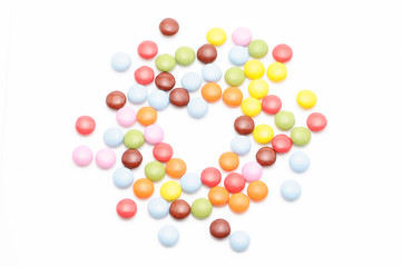 ハート　カラフル　チョコレート