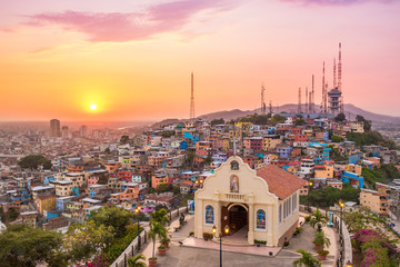 Sunset in Guayaquil - obrazy, fototapety, plakaty
