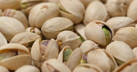 Group of Baked pistachio