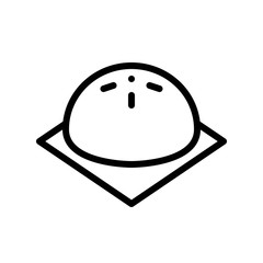 Bun vector, Chinese New Year related line style icon editable stroke