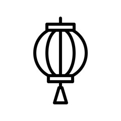 Chinese lantern vector, Chinese New Year related line style icon editable stroke