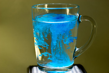 paint in water cup