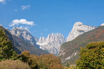 Fototapeta premium Brentagebirge von Osten gesehen