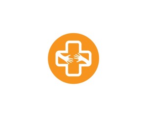 Obraz premium Medical logo template vector icon illustration