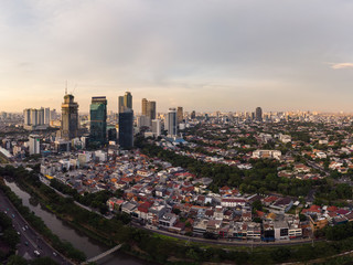 Fototapeta na wymiar Jakarta urban sprawl, Indonesia
