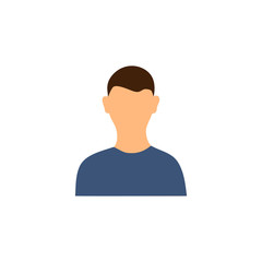 User icon vector illustration on white background