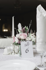 snow covered wedding bouquet