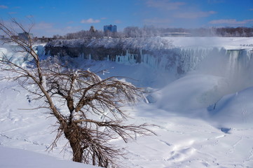 Frizzing niagara falls