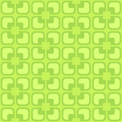 Obraz premium Seamless pattern with abstract floral elements and color gradient. Colorful retro ornament for fabric, web page background, wallpaper, wrapping paper etc. In EPS