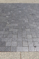 Brick paving sidewalk