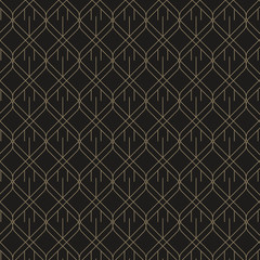Minimal black and gold geometric pattern
