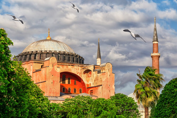 Fototapeta na wymiar Mosque Hagia Sophia in Istanbul, Turkey