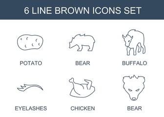 brown icons