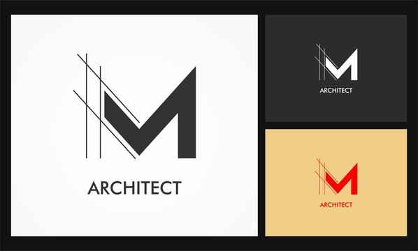 m architect vector logo
