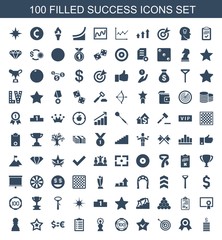 100 success icons