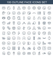 100 face icons