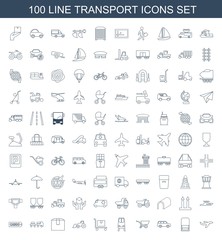 100 transport icons