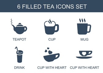 6 tea icons