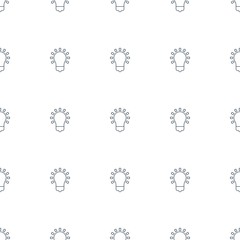 Fototapeta na wymiar bulb icon pattern seamless white background