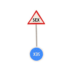 Colorful Arrow with Sex Sign
