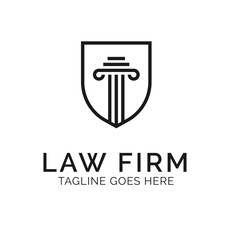 Law Firm Logo Design Inspiration, Vector illustration